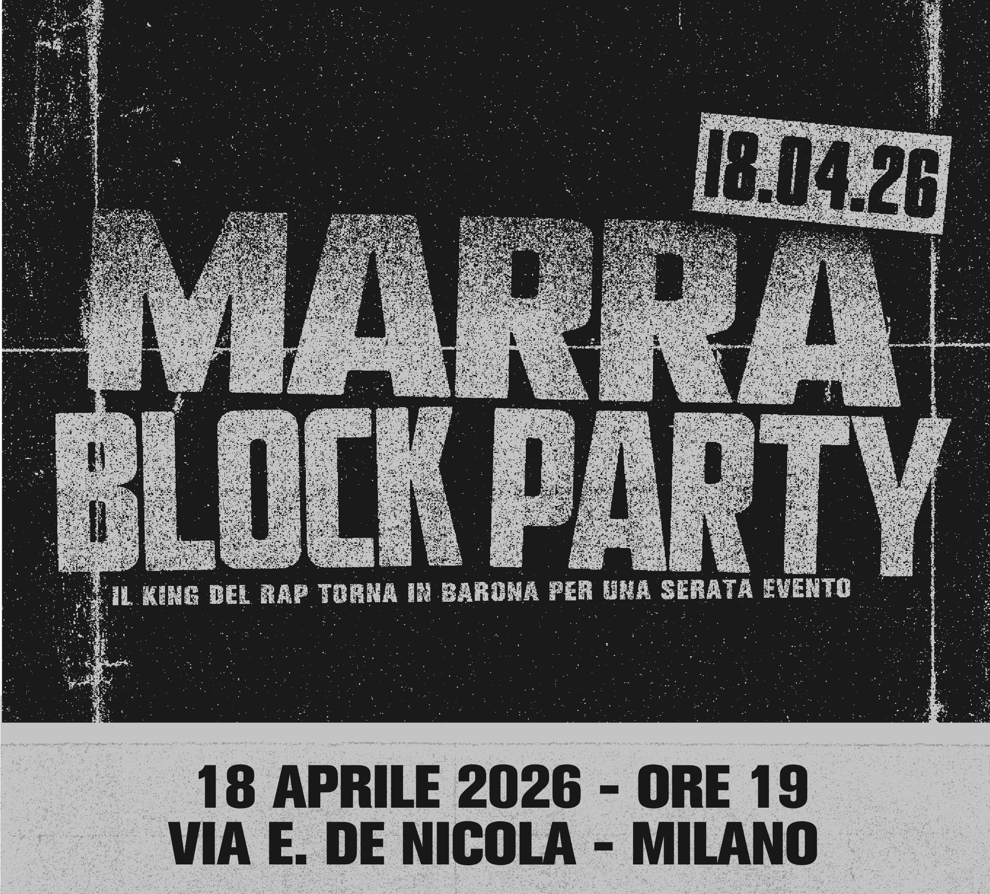 Marracash torna a casa: tutto pronto per il Marra Block Party alla Barona